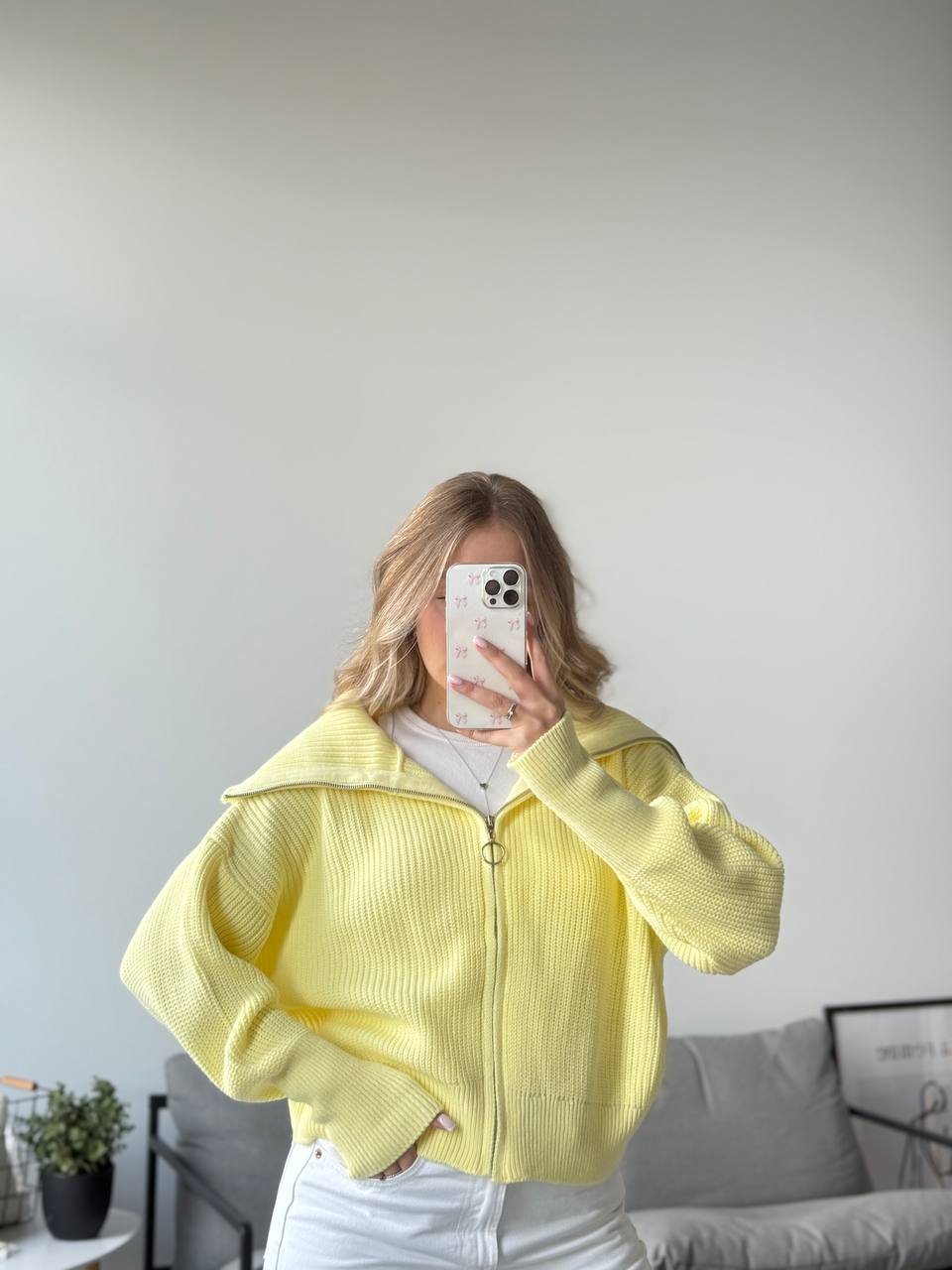 Светр з комірцем на блискавці