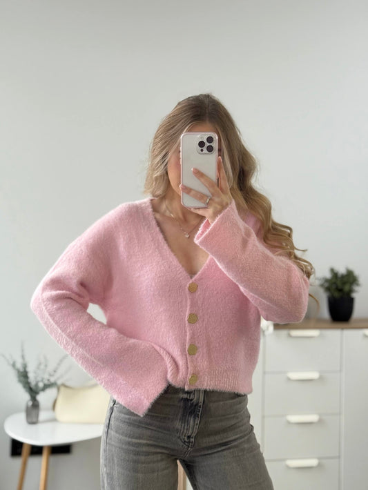 Вкорочені пухнасті кардигани