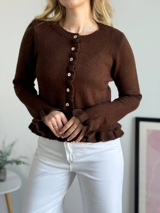 Кардиган з рюшами