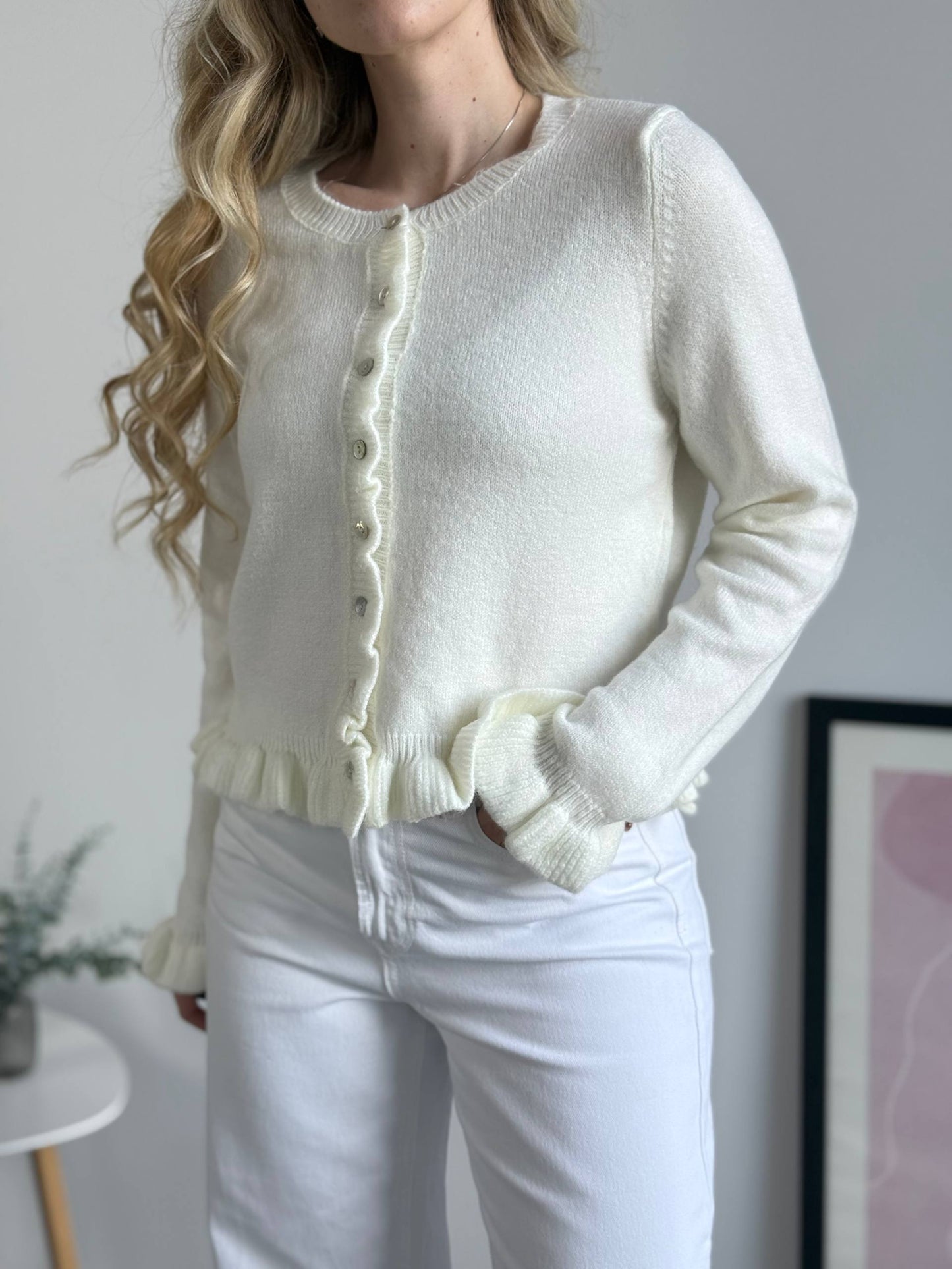 Кардиган з рюшами