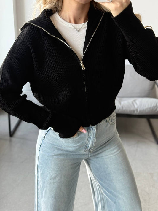 (Вкорочений светр на блискавці