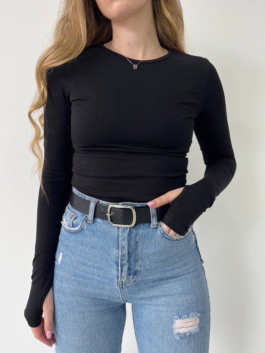 Лонг з розрізом для пальчика