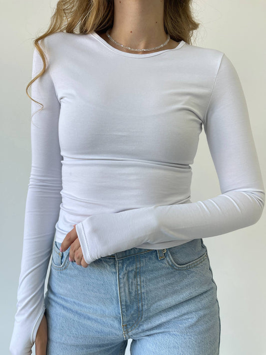 Лонг з розрізом для пальчика