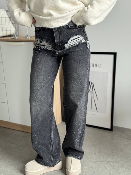 Джинси з блискітками