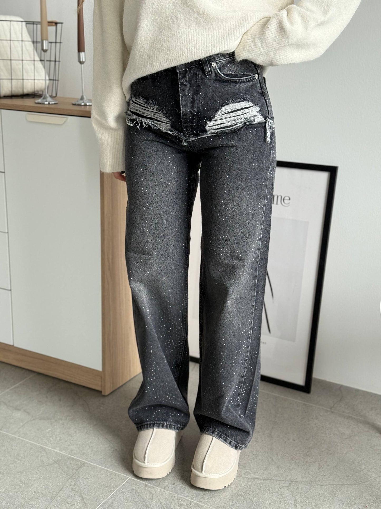 Джинси з блискітками
